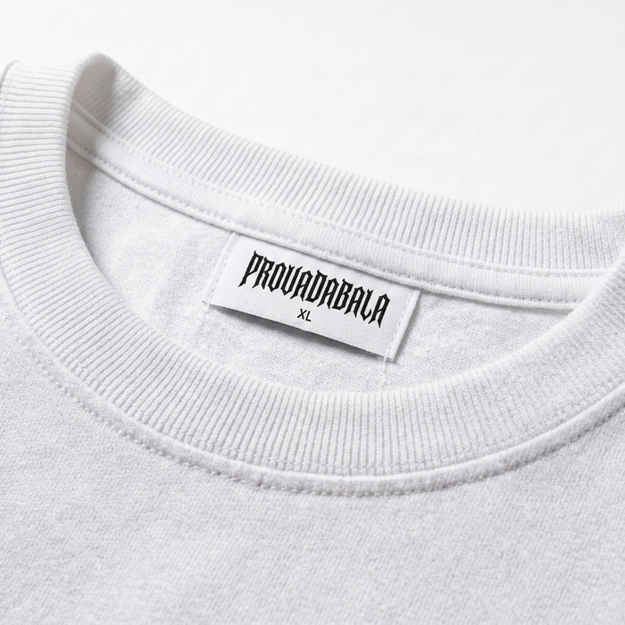 FAMILIAR — Oversized Vintage-Wash Tee White