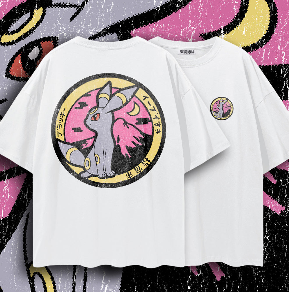 ECLIPSE — Oversized Vintage-Wash Tee White