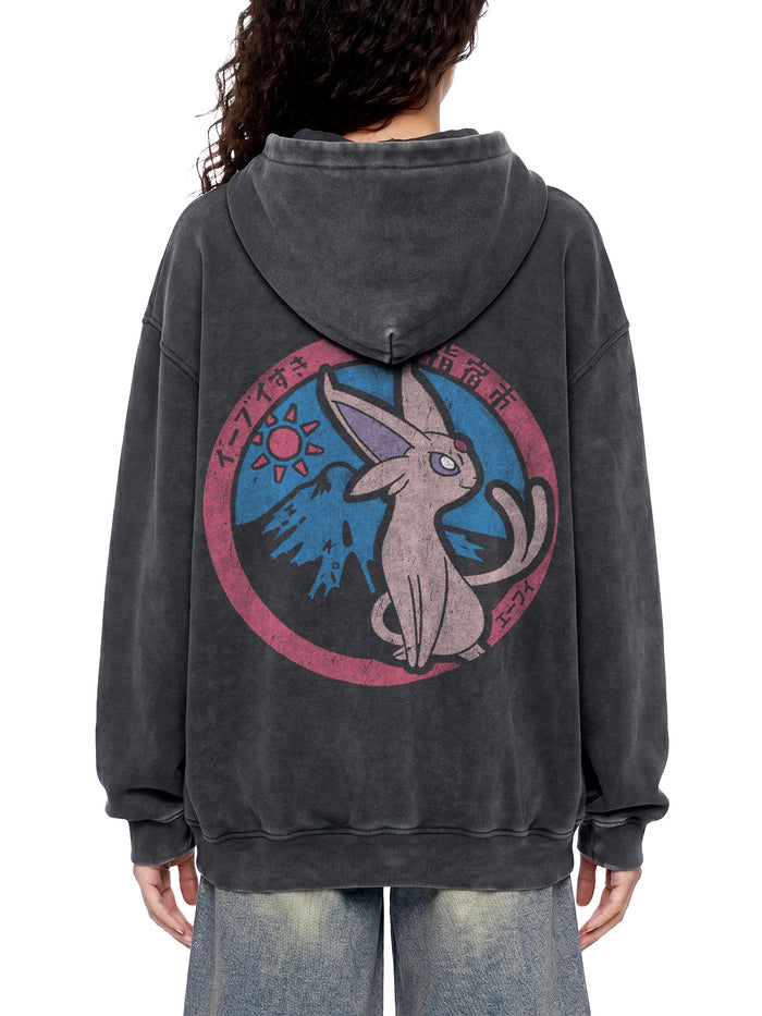 HALO — Oversized Vintage-Wash Hoodie