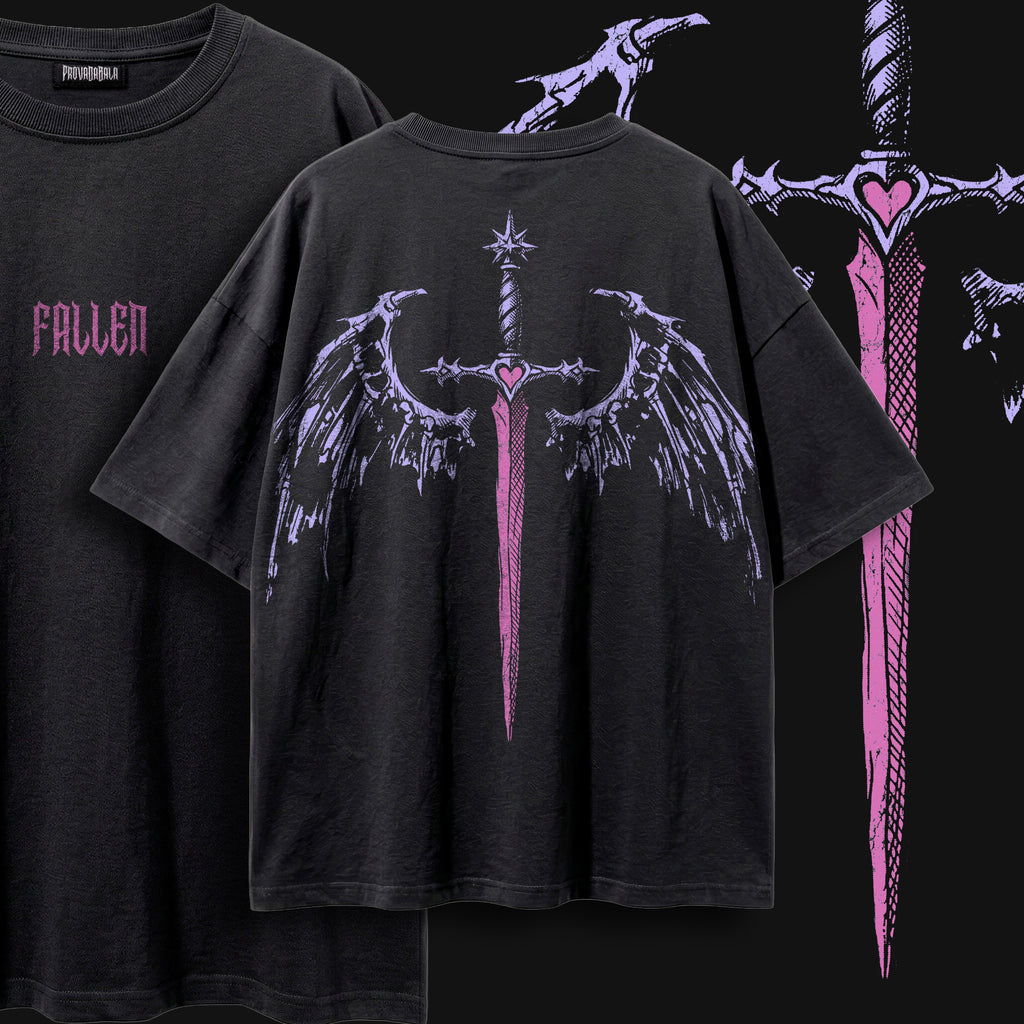 FALLEN (Venom) — Oversized Vintage-Wash Tee