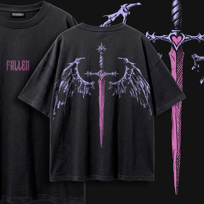 FALLEN (Venom) — Oversized Vintage-Wash Tee