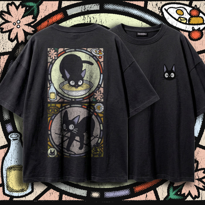 FAMILIAR — Oversized Vintage-Wash Tee