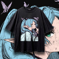 HUSH (Frost) — Oversized Vintage-Wash Tee