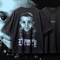DEWEY (Frost) — Oversized Vintage-Wash Tee Black