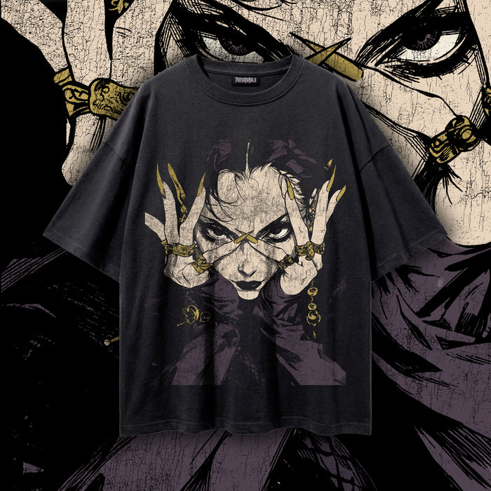HYSTERIA (Relic) — Oversized Vintage-Wash Tee