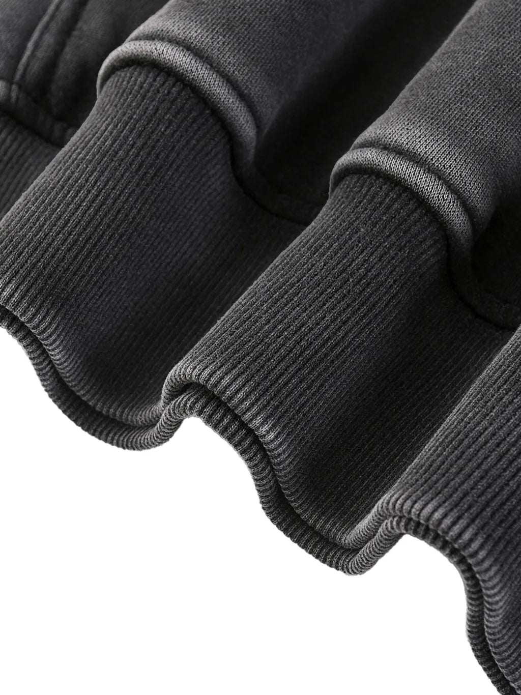 VESPER  — Oversized Vintage-Wash Hoodie Black