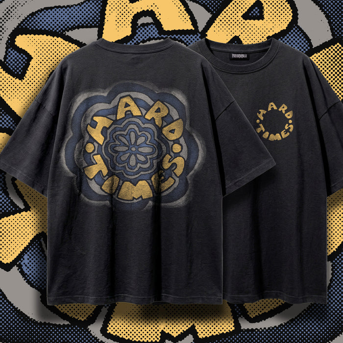HARD TIMES (Regalia) — Oversized Vintage-Wash Tee