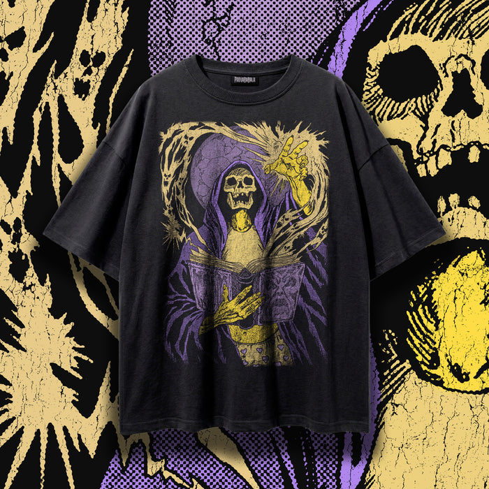 GRIMOIRE (Nightshade) — Oversized Vintage-Wash Tee