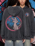 HALO — Oversized Vintage-Wash Hoodie