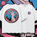 HALO — Oversized Vintage-Wash Tee White