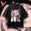 HUSH (Blush) — Oversized Vintage-Wash Tee