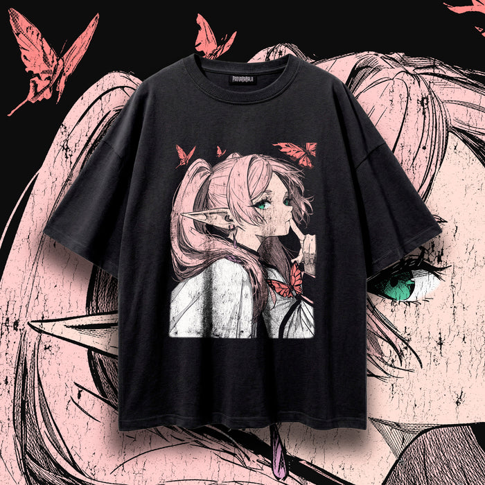 HUSH (Blush) — Oversized Vintage-Wash Tee