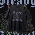 STEADY GROWTH (Wisteria) — Oversized Vintage-Wash Tee