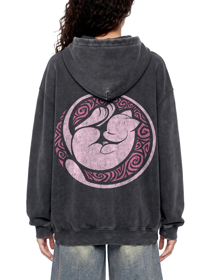 REVERIE — Oversized Vintage-Wash Hoodie