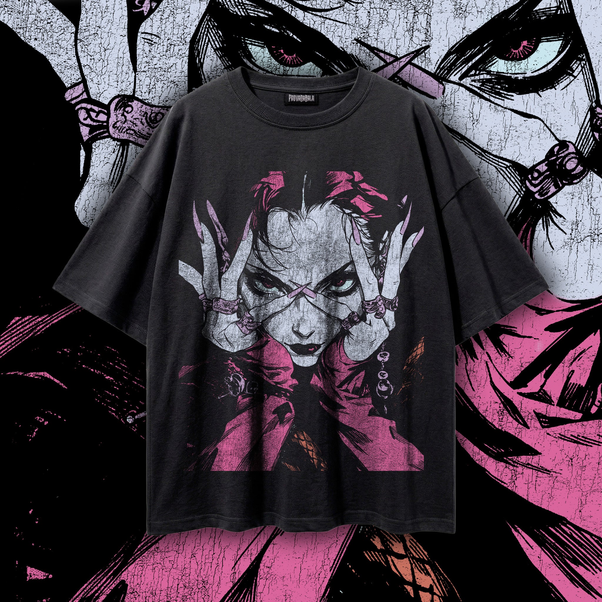 HYSTERIA (Venom) — Oversized Vintage-Wash Tee