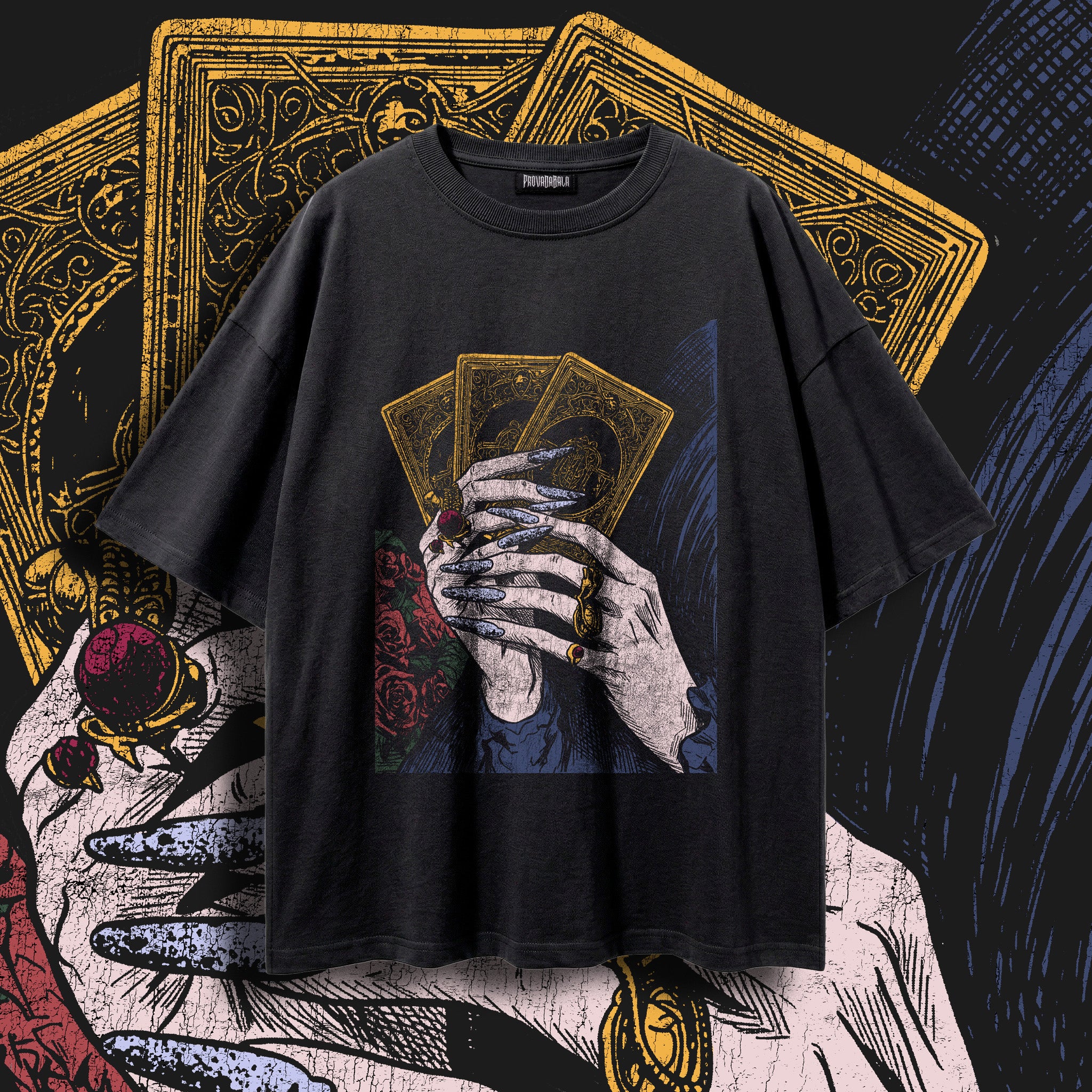 FORTUNE (GILT) — Oversized Vintage-Wash Tee