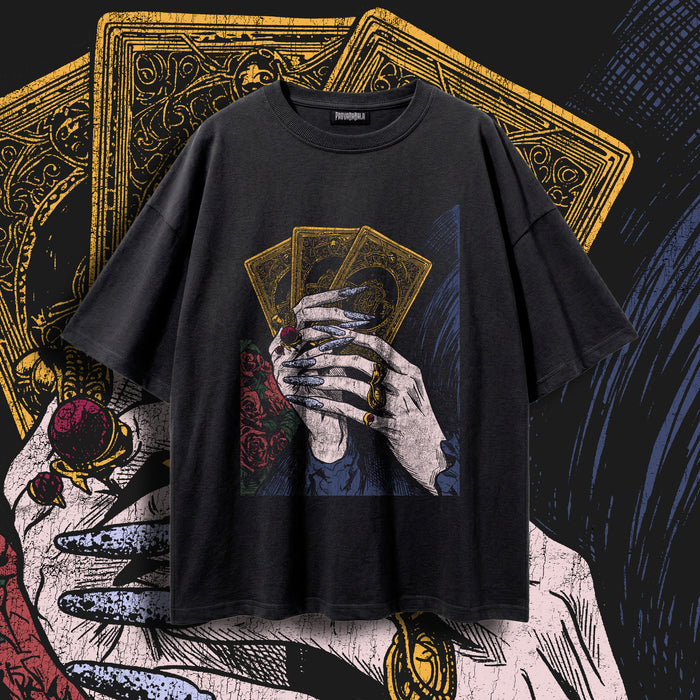 FORTUNE (GILT) — Oversized Vintage-Wash Tee