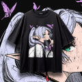 HUSH (Wisteria) — Oversized Vintage-Wash Tee