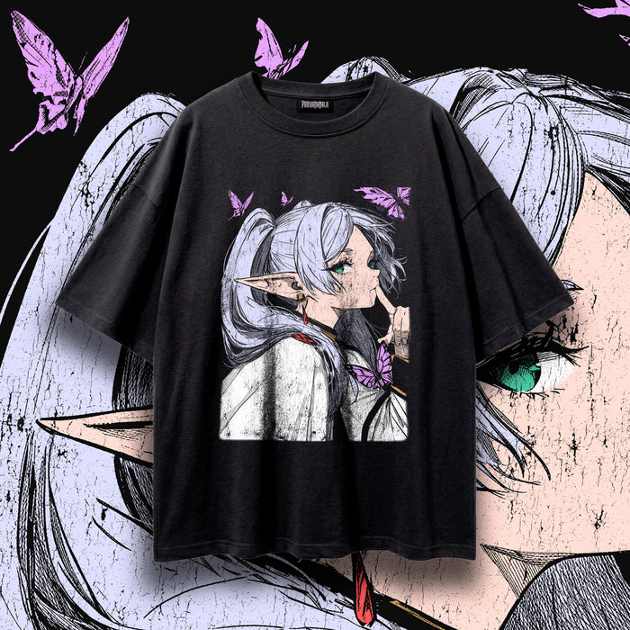 HUSH (Wisteria) — Oversized Vintage-Wash Tee