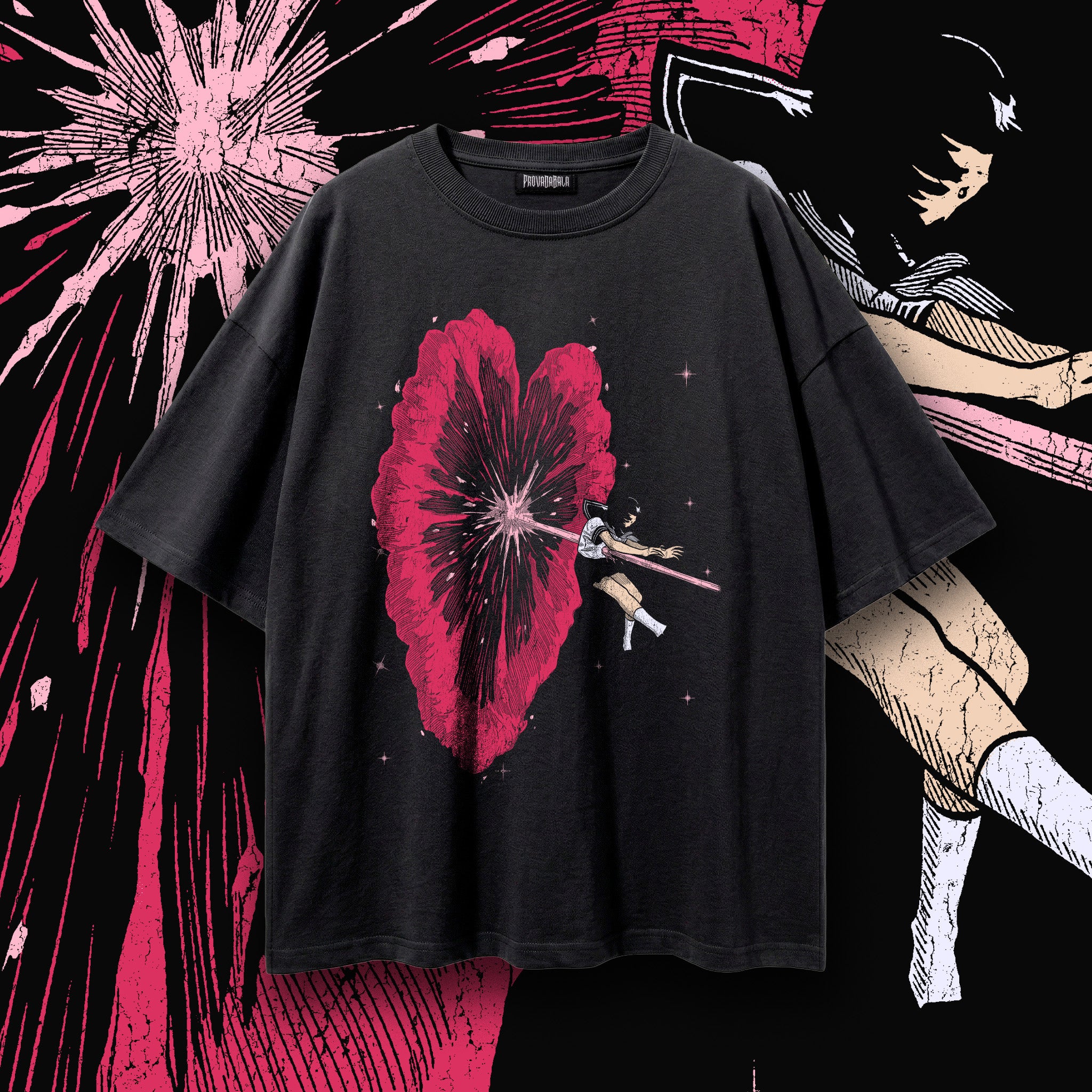 SUPERNOVA — Oversized Vintage-Wash Tee