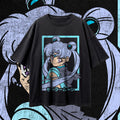 Gaze Frames Tee – Cyber Cyan Edition