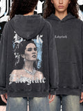 LABYRINTH — Oversized Vintage-Wash Hoodie
