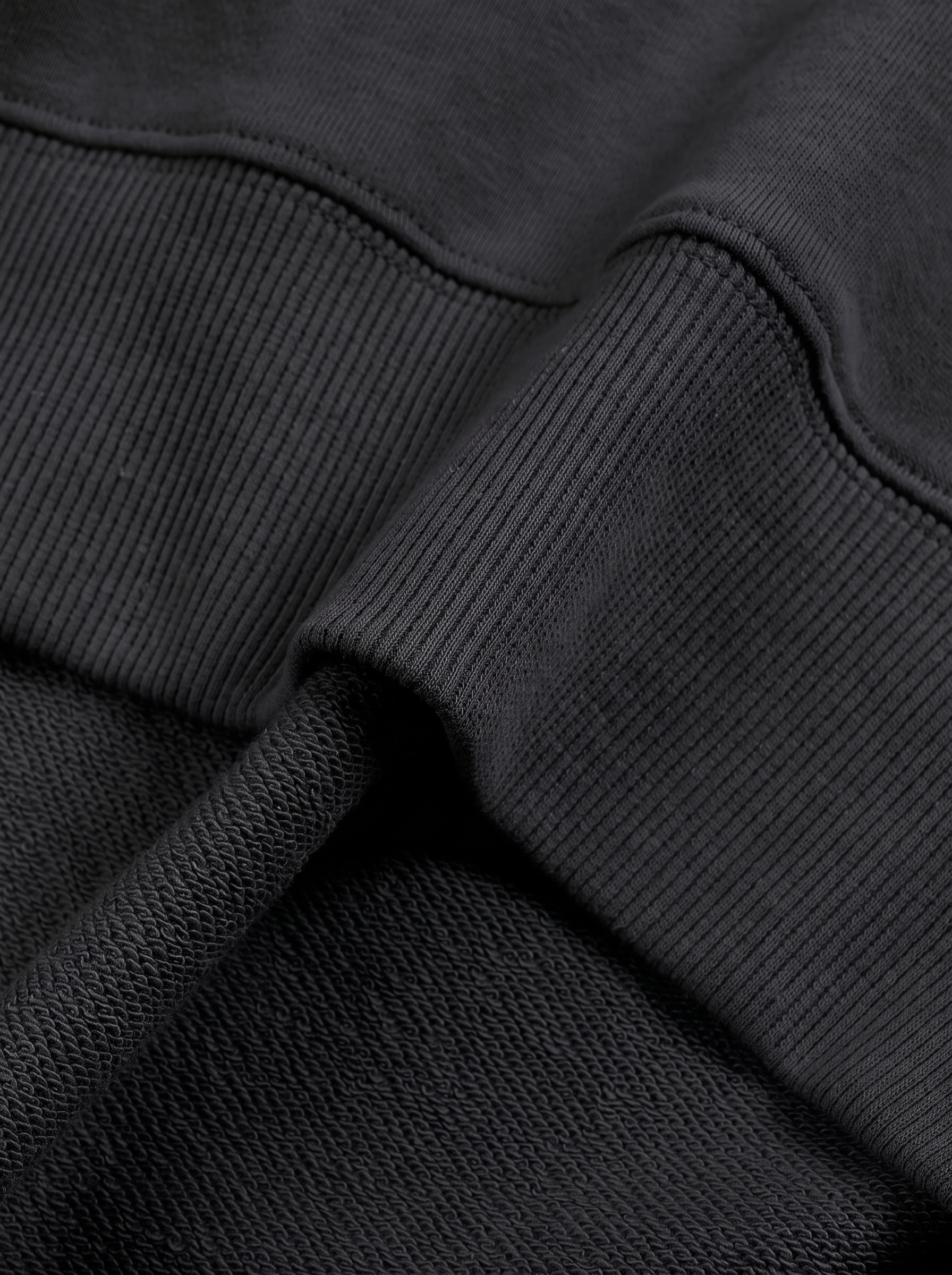 OMEN — Oversized Vintage-Wash Sweatshirt Black