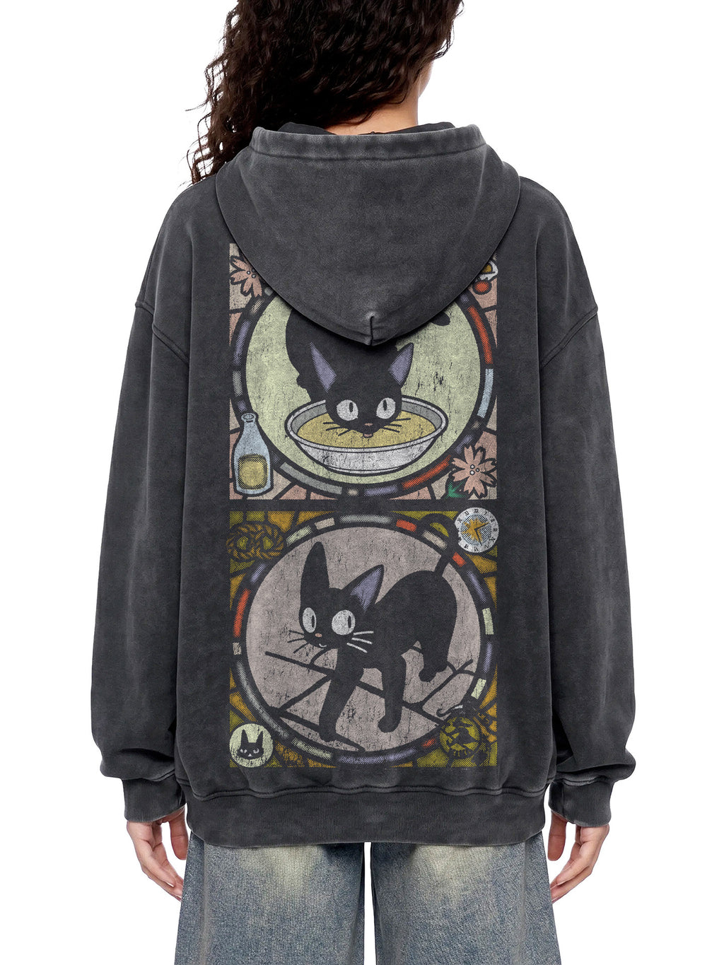 FAMILIAR — Oversized Vintage-Wash Hoodie