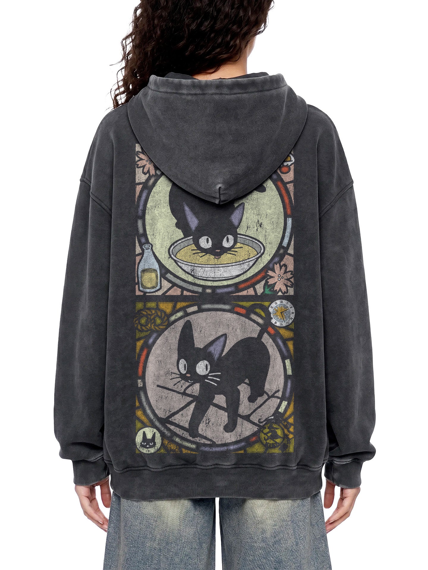FAMILIAR — Oversized Vintage-Wash Hoodie