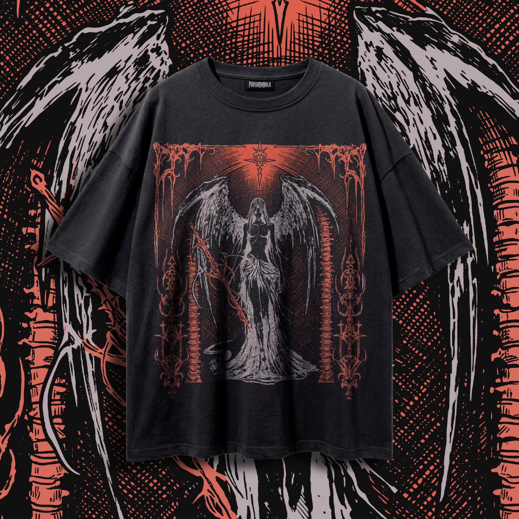 SERAPH (Ember) — Oversized Vintage-Wash Tee