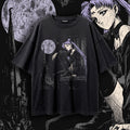 "GOTHIC MOONLIGHT" Vintage Graphic Tee - Violet & Dusk