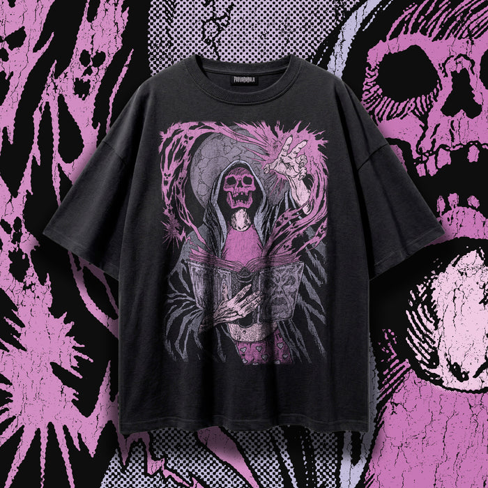 GRIMOIRE (Venom) — Oversized Vintage-Wash Tee