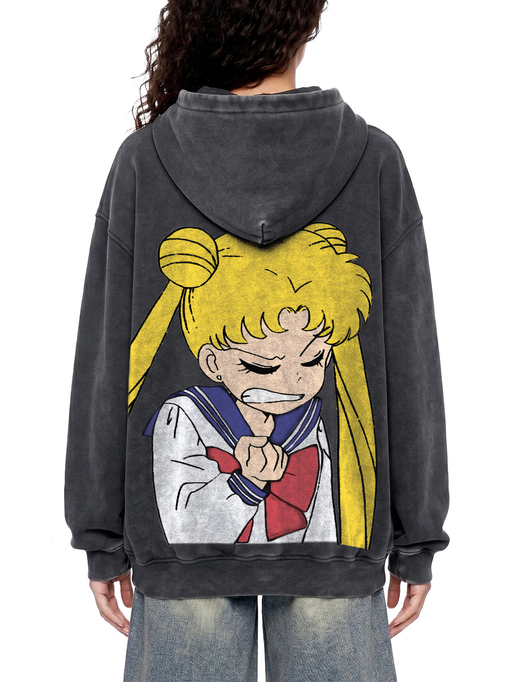 TANTRUM  — Oversized Vintage-Wash Hoodie