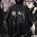 "GOTHIC MOONLIGHT" Vintage Graphic Tee - Rose & Full Moon
