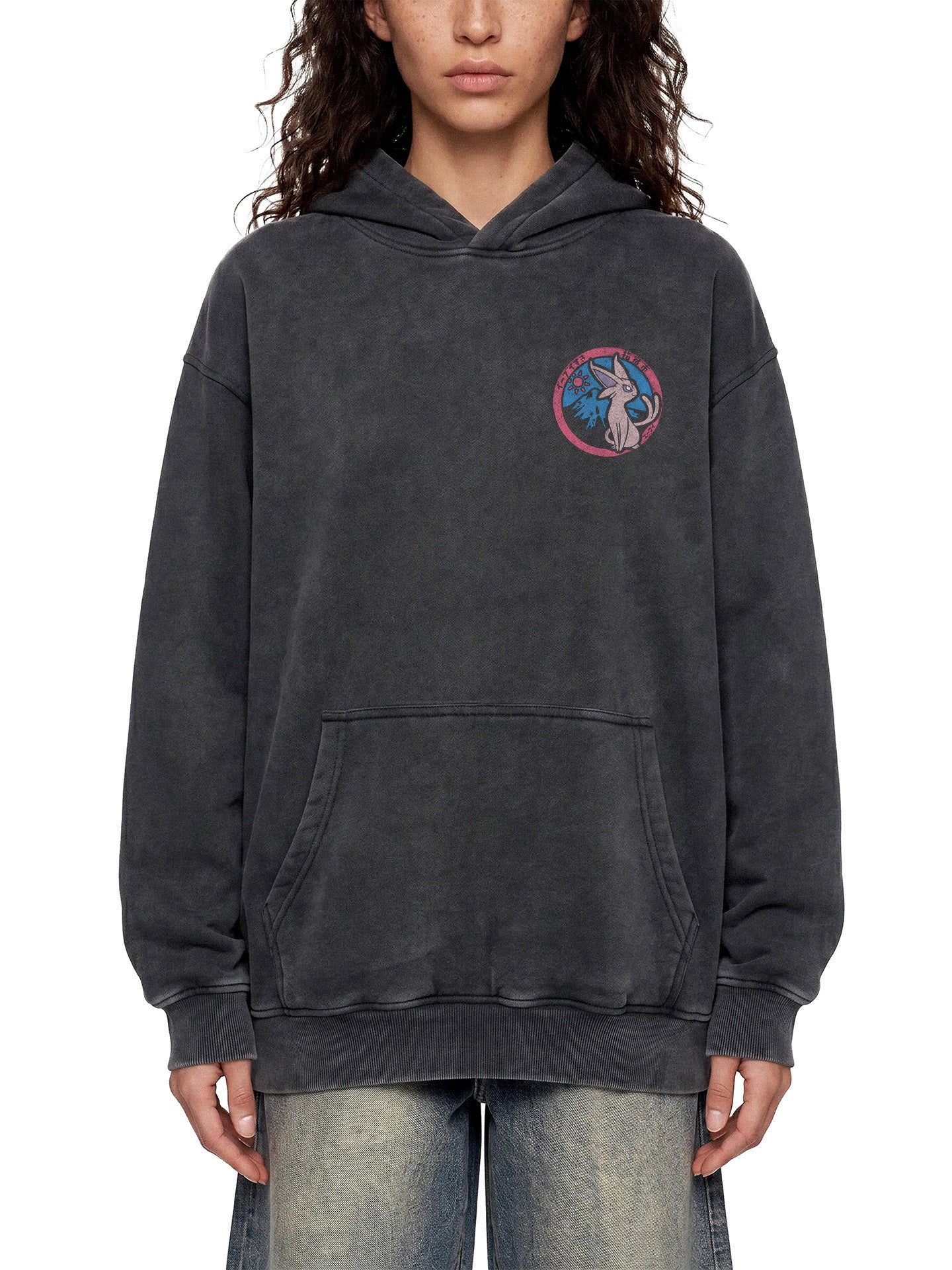 HALO — Oversized Vintage-Wash Hoodie