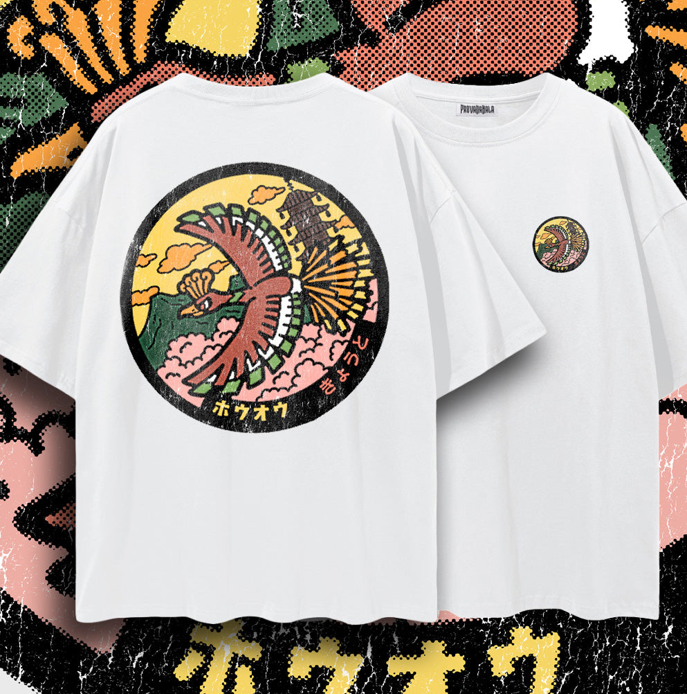 PYRE — Oversized Vintage-Wash Tee White