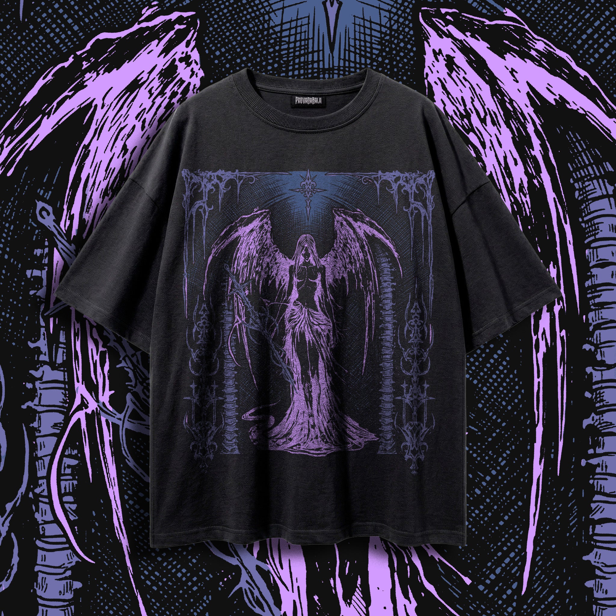 SERAPH (Nightshade) — Oversized Vintage-Wash Tee
