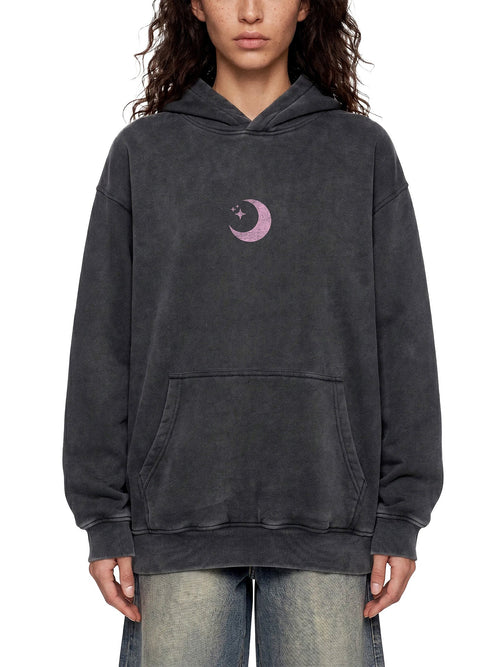 COSMIC PEACE (Cyber Pink) — Oversized Acid-Wash Hoodie