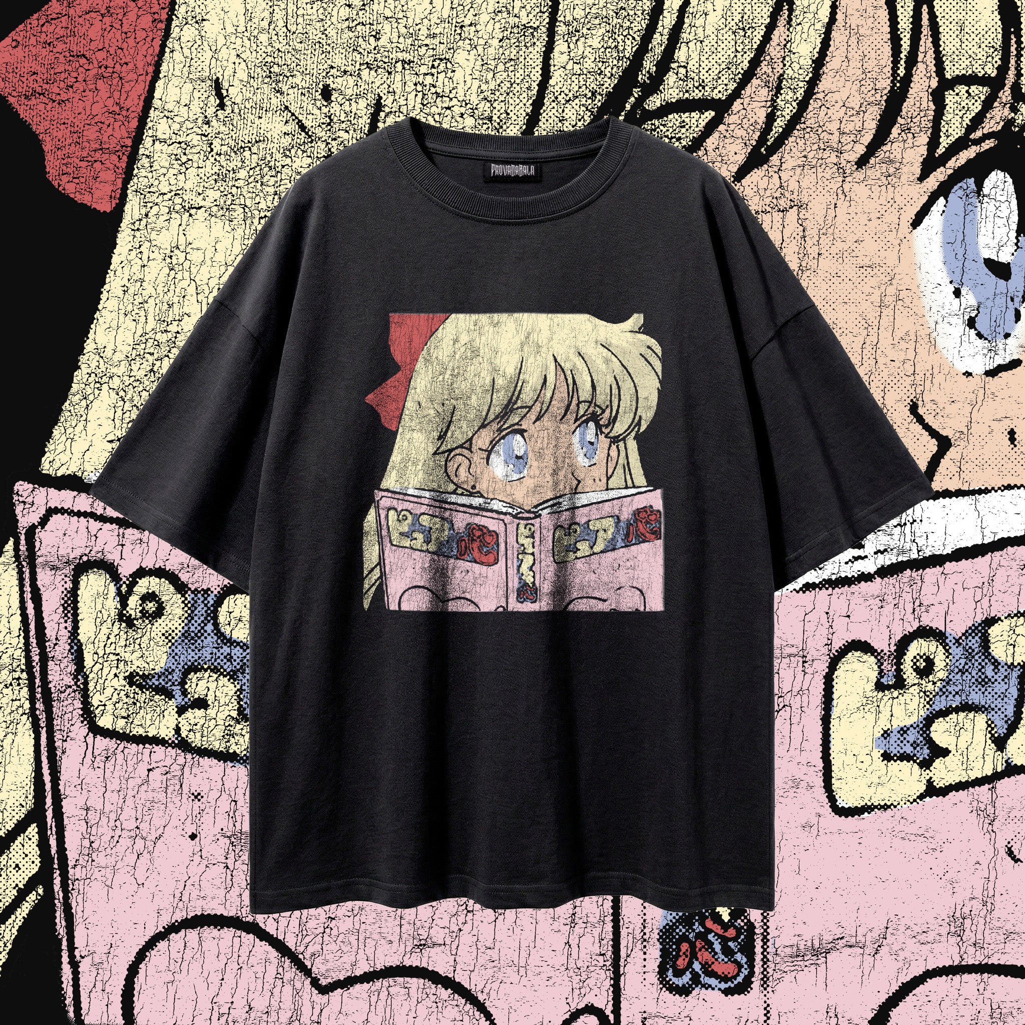SWOON  — Oversized Vintage-Wash Tee
