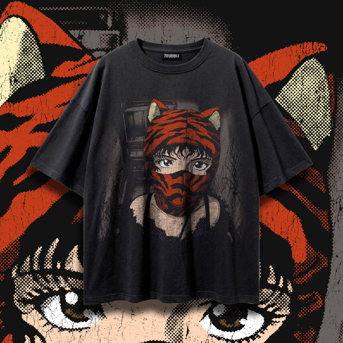 FERAL (Ember) — Oversized Vintage-Wash Tee