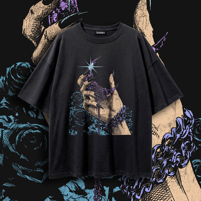 COVET (NIGHTSHADE) — Oversized Vintage-Wash Tee