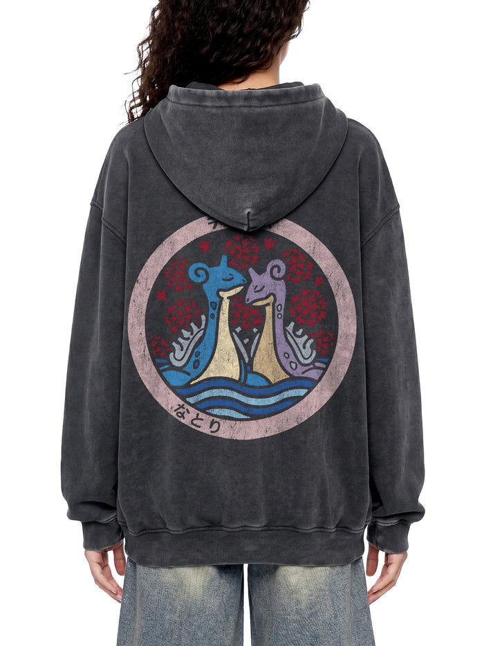 DEVOTION — Oversized Vintage-Wash Hoodie