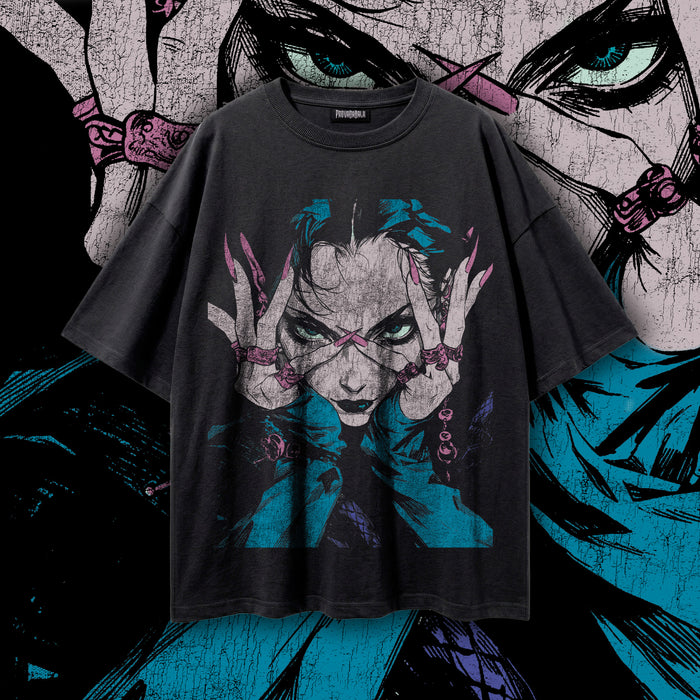 HYSTERIA (Absinthe) — Oversized Vintage-Wash Tee