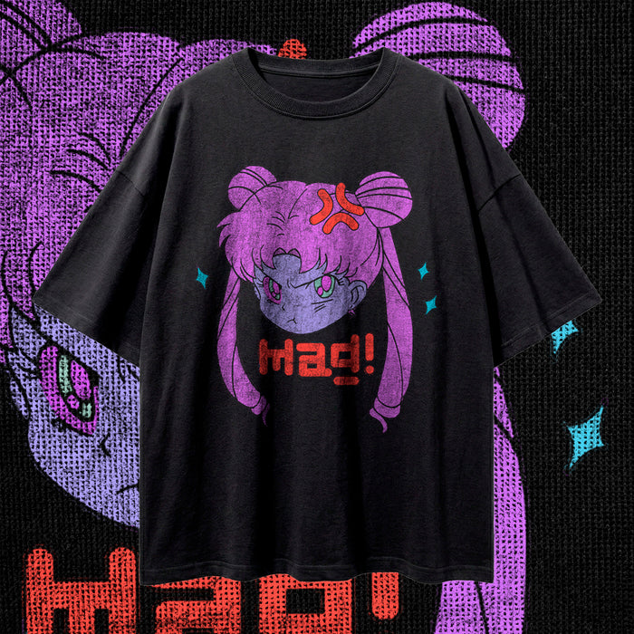MAD! (Neon Poison) — Oversized Vintage-Wash Tee