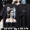 LABYRINTH — Oversized Vintage-Wash Tee Black