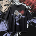 EROS (SCARLET) — Oversized Vintage-Wash Tee
