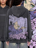 "ETERNAL MAGE" Vintage Acid Wash Hoodie - Lavender Blossom