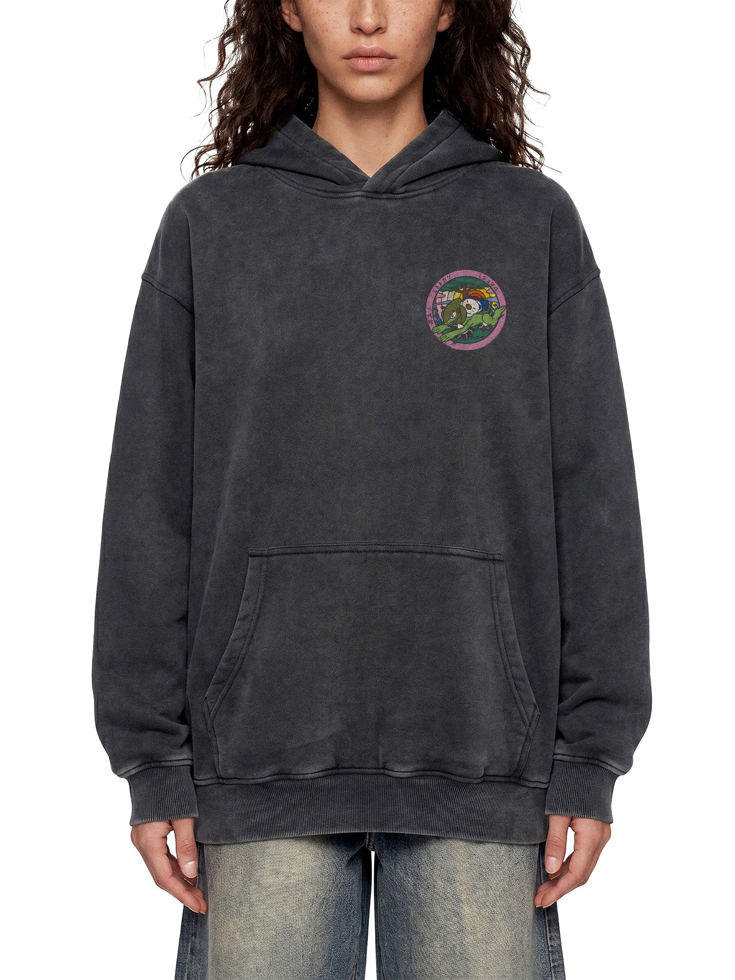 SLUMBER — Oversized Vintage-Wash Hoodie