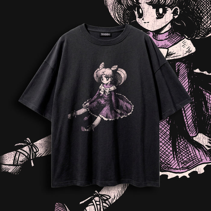 BALLET (Lavender & Shadow) — Oversized Vintage-Wash Tee