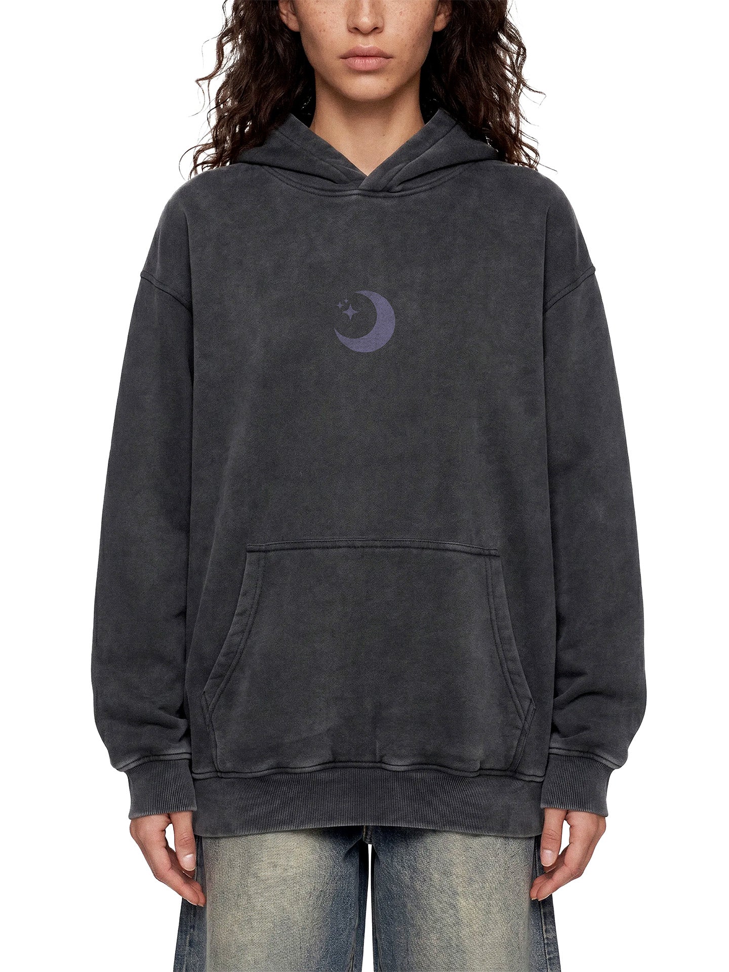 Midnight Star Graphic Vintage Hoodie